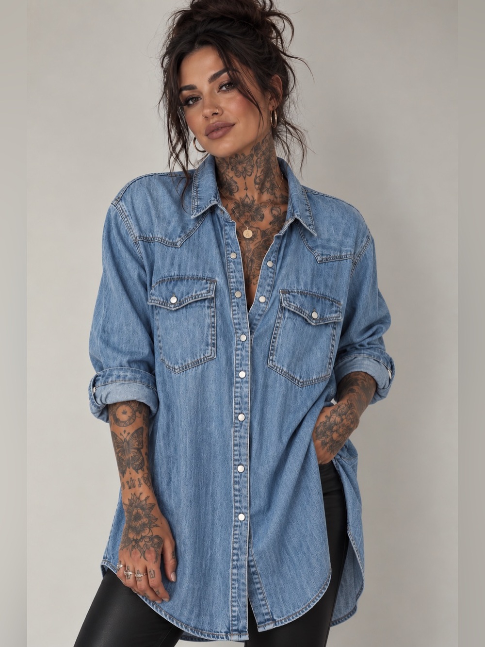 Burton Down Thick Chambray